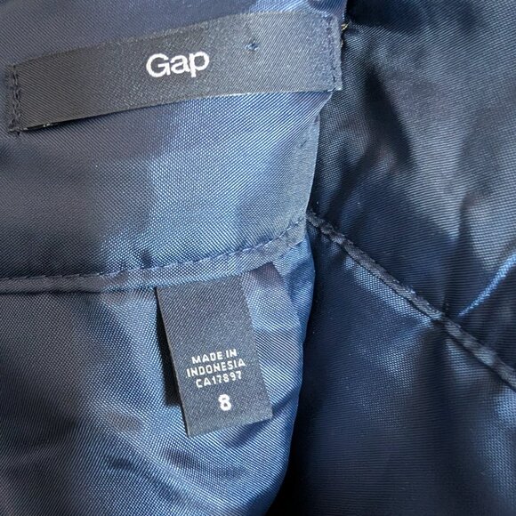 GAP NWT  Wool Blend Blue Plaid Mini Skirt Size 8 Academia Preppy Classic - Picture 2 of 12